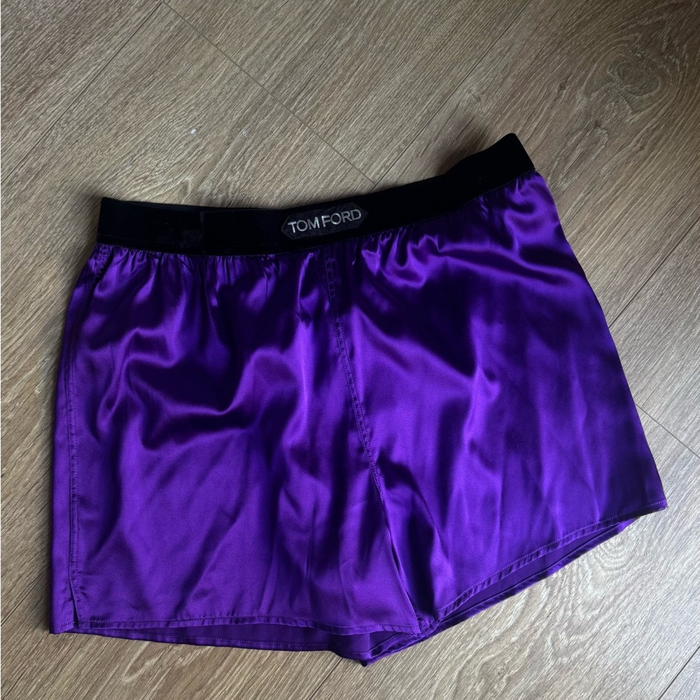 Tom Ford High Waist Women's Shorts - Purple